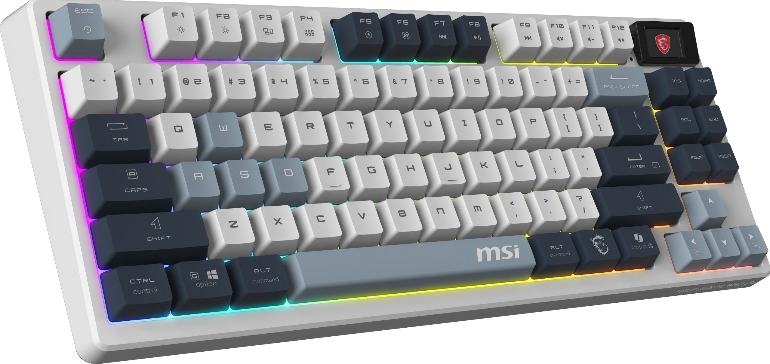 MSI GK600 BLUE FORGE KEYBOARD ITA WHITE DARK BLUE25 LIGHT