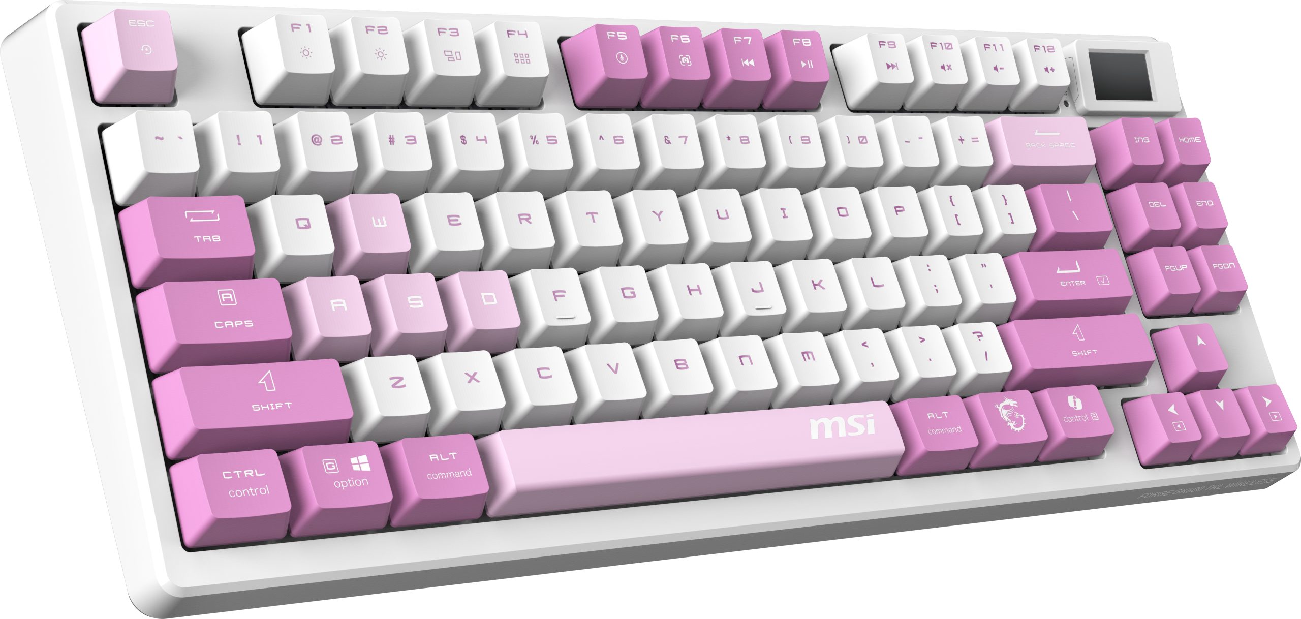 MSI GK600 WHITE DEEP PURPLE LIGHT PURPLE FORGE KEYBOARD
