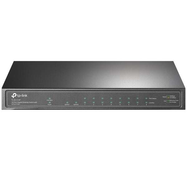 Switch da tavolo TP-Link - 10 porte Gigabit - 8 porte PoE+