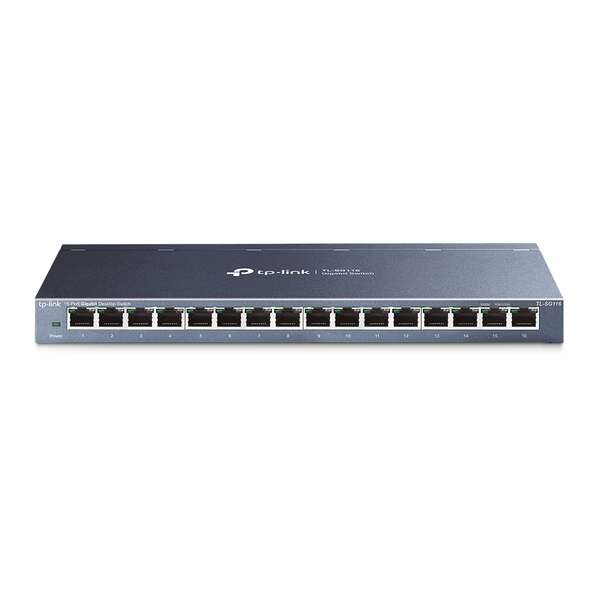 Switch TP-Link di 16 porte Gigabit non gestibile - Tecnologia verde - Controllo del flusso - Plug & Play