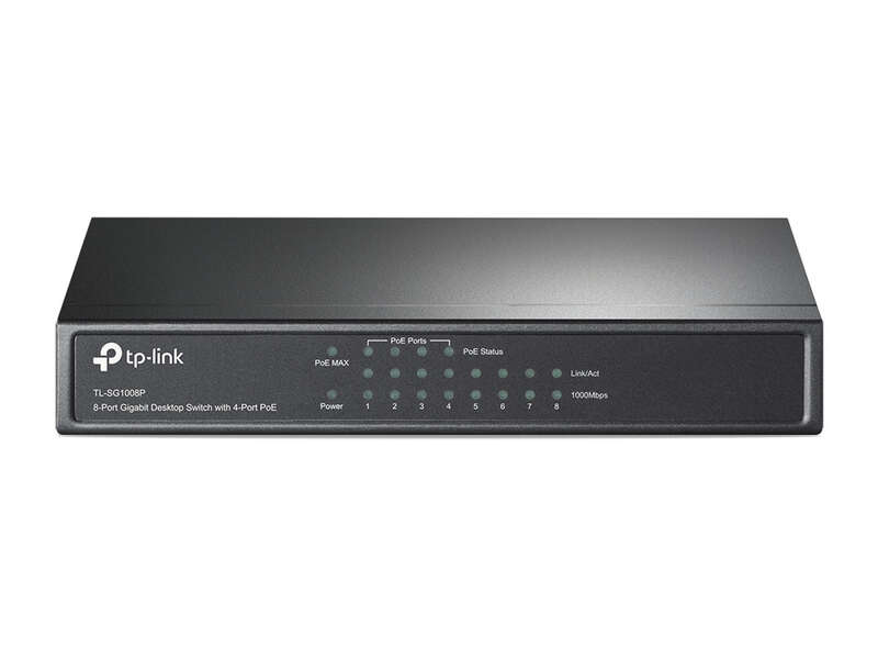 Switch da tavolo TP-Link - 8 porte Gigabit con 4 porte PoE
