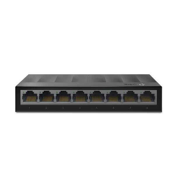 Switch da tavolo TP-Link - 8 porte 10/100/1000 Mbps - Tecnologia ecologica - Controllo di flusso - Plug & Play