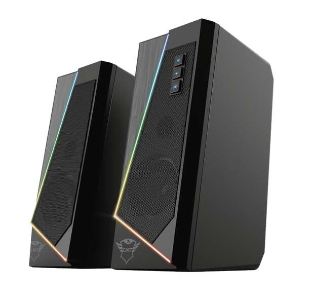 Trust Gaming GXT 609 Zoxa Altoparlanti USB 2.0 12W - Illuminazione LED RGB - Altoparlante da 40 mm - Colore Nero