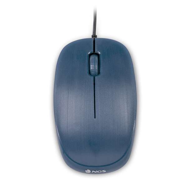 NGS Flame Mouse USB 1000 dpi - 3 pulsanti - Ambidestro - Colore Blu