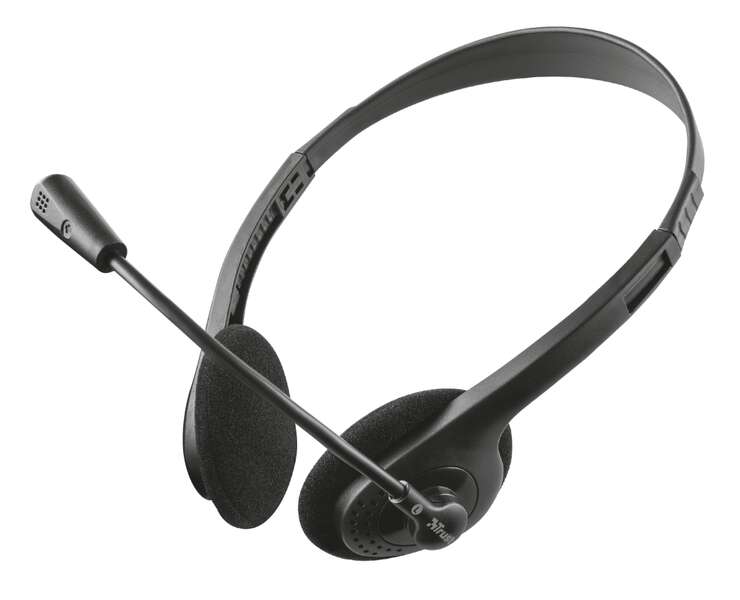 Trust Primo Chat Cuffie con microfono - Controllo del volume - Archetto regolabile - Jack da 3