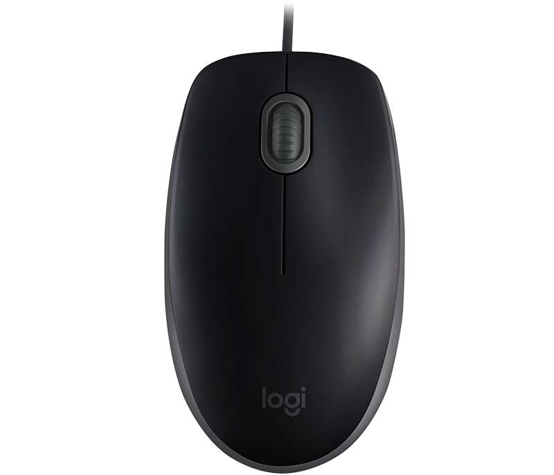 Logitech B110 Silent Mouse USB 1000 dpi - 3 pulsanti - Silenzioso - Ambidestro - Cavo da 1