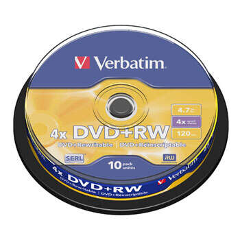 Verbatim DVD+RW riscrivibile 4x 4