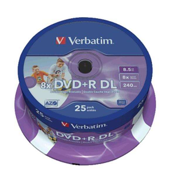 Verbatim DVD+R Doppio Strato Stampabili 8x 8