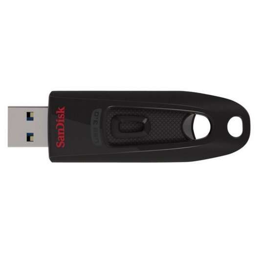 Sandisk Cruzer Ultra Memoria USB 3.0 128 GB - Velocità di trasferimento fino a 80 MB/s - Colore Nero (chiavetta USB)