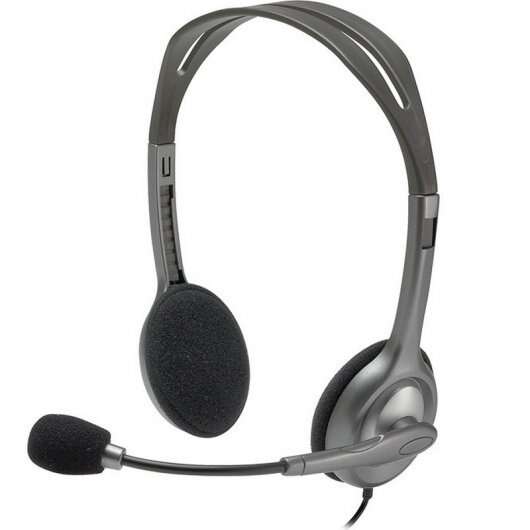 Logitech H111 Cuffie Stereo con microfono - Microfono orientabile - Archetto regolabile - Jack da 3