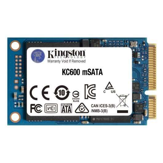 Kingston KC600 Disco rigido SSD 1 TB SATA3 mSATA 3D TLC NAND