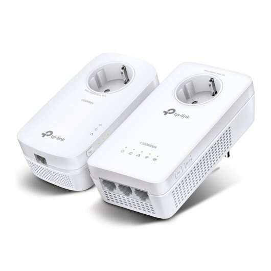 TP-Link KIT Powerline WiFi AC1200 - Tappo integrato - 3 porte Gigabit Ethernet - Dual Band fino a 867 Mbps