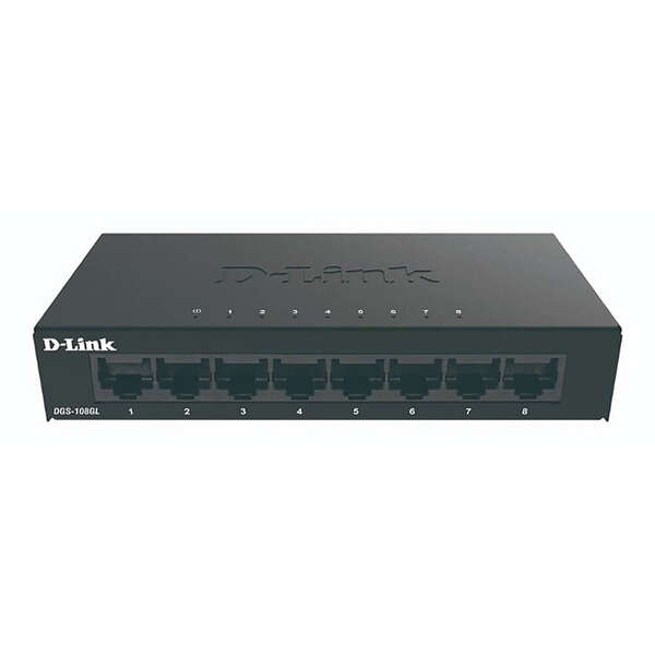 Switch D-Link a 8 porte Gigabit 10/100/1000 Mbps