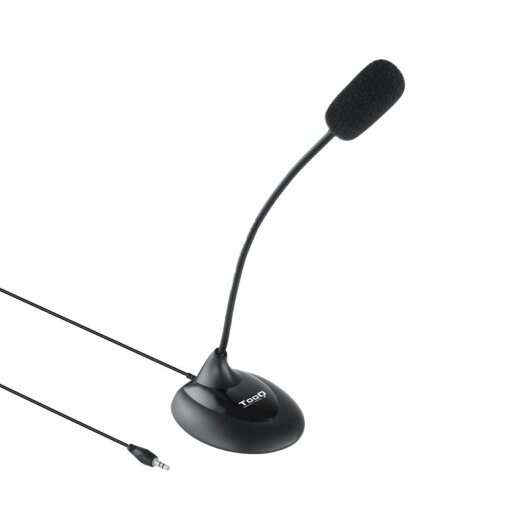 Tooq Microfono da tavolo flessibile omnidirezionale - Interruttore On/Off - C...