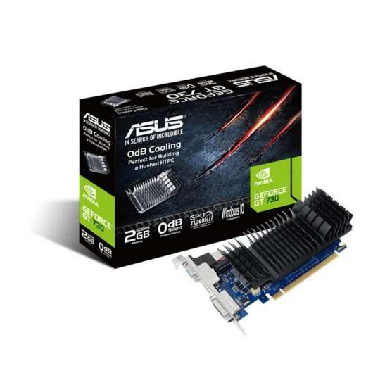 Scheda Grafica Asus GeForce GT 730 2 GB GDDR5 a profilo ribassato