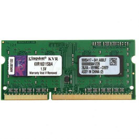 Kingston ValueRAM Memoria RAM SO-DIMM DDR3 1600 PC3-12800 4 GB CL11