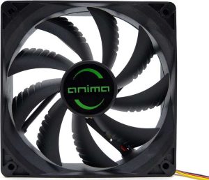Tacens Anima AF8 Ventola da 80 mm - Box e pale nere - Velocità max. 1800 rpm