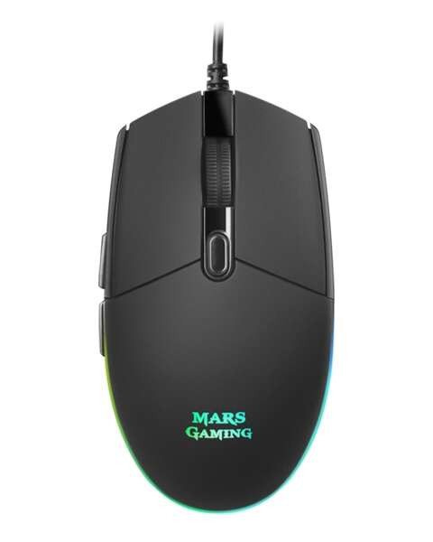 Mars Gaming MMG Mouse da gioco USB 3200 dpi - 6 pulsanti - Illuminazione LED RGB - Per destrimani - Cavo da 1