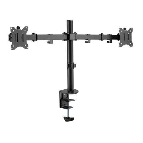 Cromad Supporto da tavolo con bracci articolati per 2 monitor da 13"-32" - Girevole