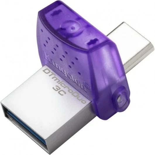 Kingston DataTraveler microDuo 3C Chiavetta USB-A + USB-C 64 GB 3.2 Gen 1 - Velocità di lettura 200 MB/s - Cappuccio protettivo (pendrive)
