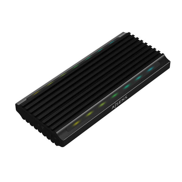Aisens Box esterna M.2 (NGFF) per SSD M.2 SATA/NVME a USB3.1 GEN2 - Colore Nero