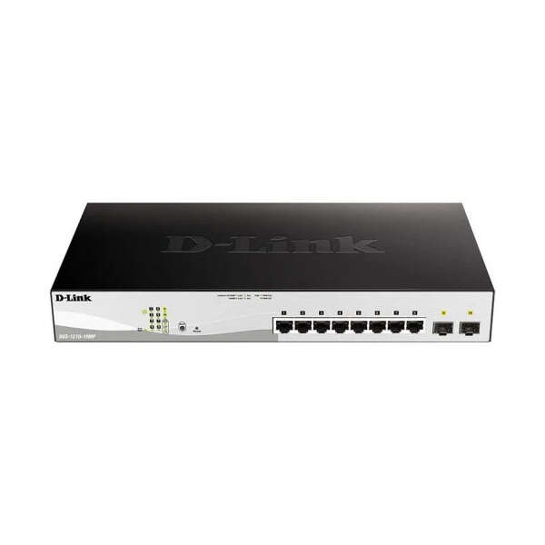 Switch D-Link semi-gestibile a 8 porte Gigabit PoE 130 W + 2 porte Giga Combo