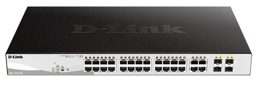 Switch Smart D-Link a 24 porte Gigabit PoE + 4 SFP Combo
