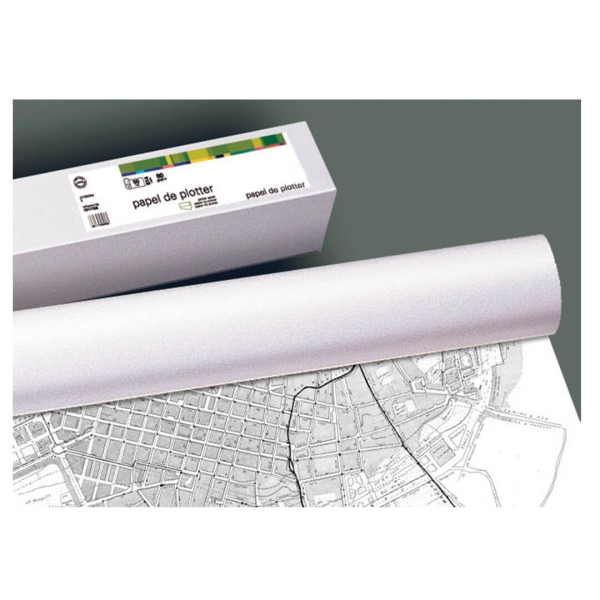 4 pz. - Fabrisa Plus Matassa di carta per plotter 90 g - Misure 610 mm x 50 m