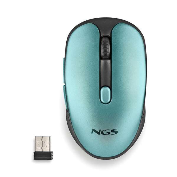 NGS Evo Rust Ice Mouse wireless USB 1600 dpi - 5 pulsanti - Ricaricabile - Per destrimani