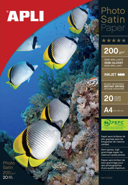 Apli Carta fotografica Photosatin A4 200 g 20 fogli