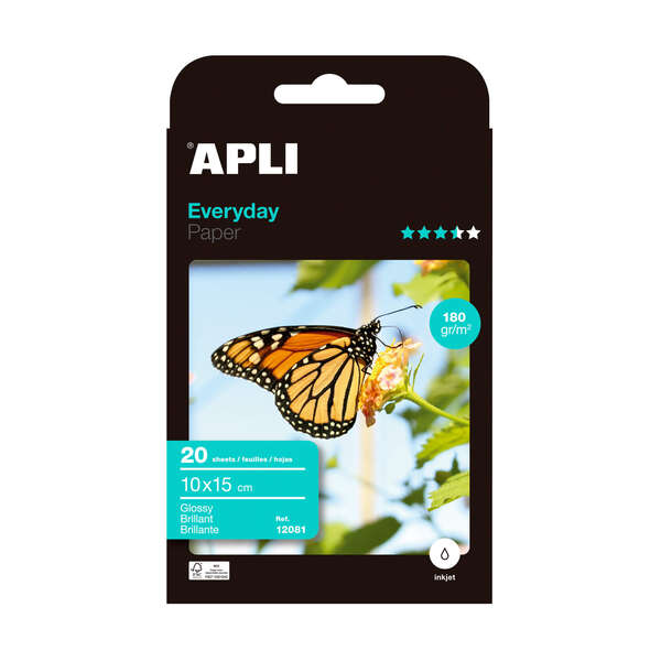 Apli Carta fotografica Everyday 10 x 15 cm 180 g 20 fogli