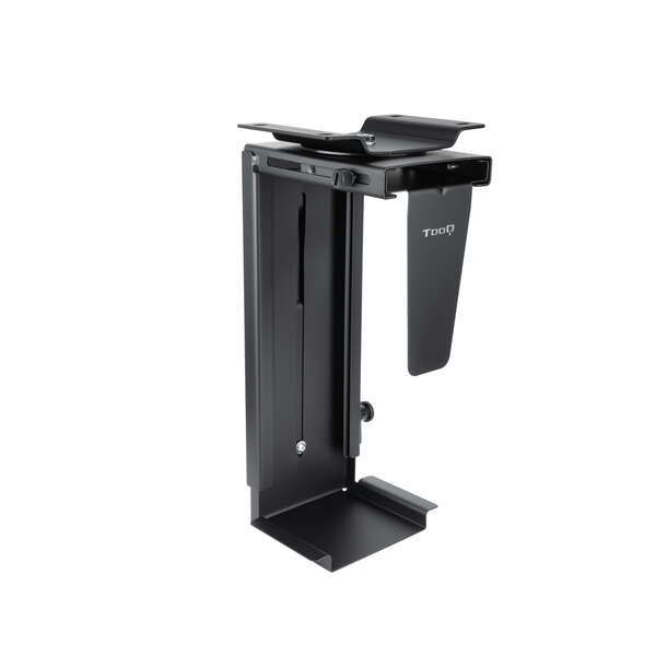 Tooq Supporto della scrivania/parete per CPU - Peso max 10 kg - Angolo di rotazione 180º - Colore Nero
