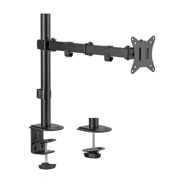 Aisens Supporto da tavolo ECO girevole e inclinabile per monitor/TV 9 kg (3 perni - 1 braccio) da 17-32 - Colore Nero