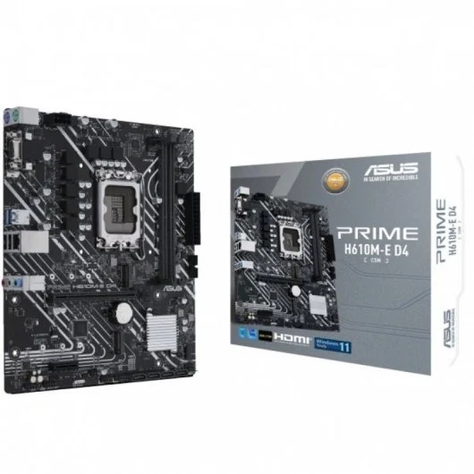 Asus Prime H610M-E D4 CSM Scheda madre Intel1700 2x DDR4 - HDMI