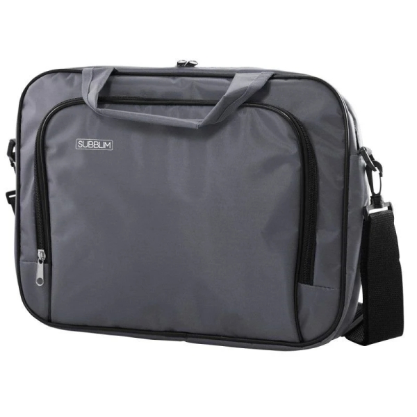 Subblim Custodia Oxford per laptop - Misure: 410 mm - Resistente e imbottita - Ampia capacità di stoccaggio - Trasporto sicuro - Colore Grigio