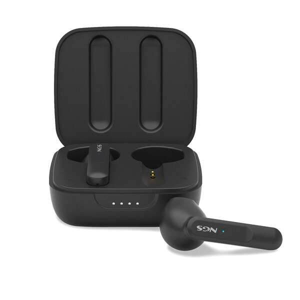 NGS Artica Move Black Auricolari intrauricolari Bluetooth 5.3 TWS - Vivavoce - Assistente vocale - Autonomia fino a 7 ore - Base di ricarica - Colore Nero