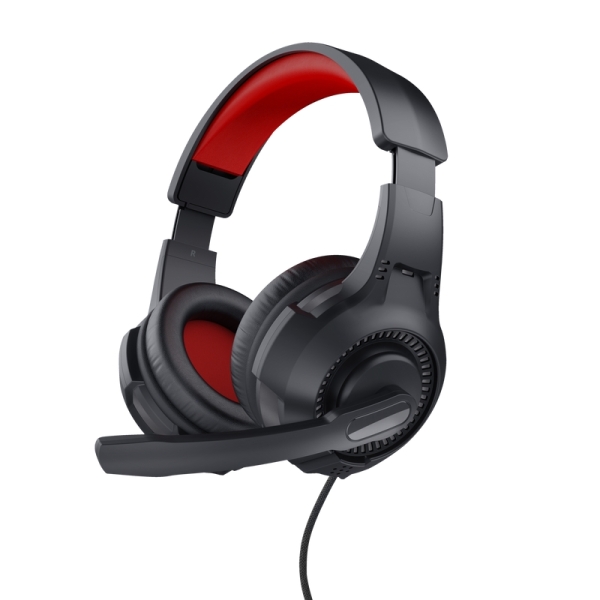 Trust Cuffie circumaurali da gioco - Microfono pieghevole - Archetto regolabile - Audio Stereo - Microfono a condensatore - Compatibili con diverse console