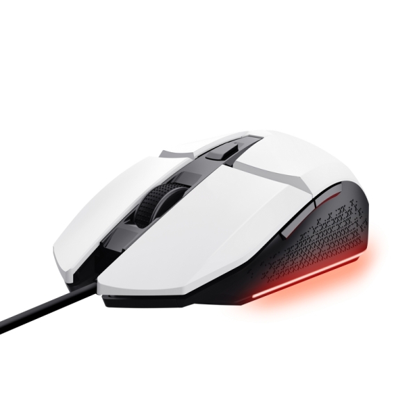Trust Mouse da gioco illuminato Felox - Velocità regolabile 200-6400 DPI - 3 configurazioni LED multicolore - 6 pulsanti programmabili