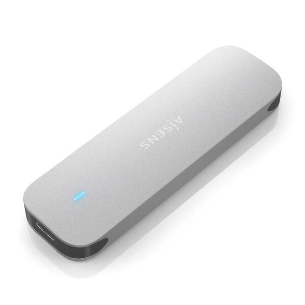 Aisens Box esterna M.2 (NGFF) ASM2-025Sl NVMe a USB3.2 GEN2 - Colore Argento