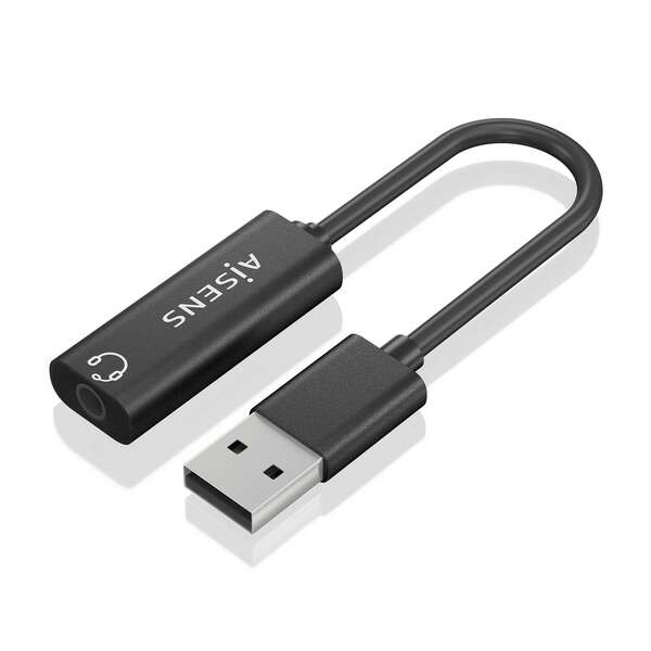 Aisens Convertitore da USB-A ad audio 48KHz - USB-A/M-JACK 3