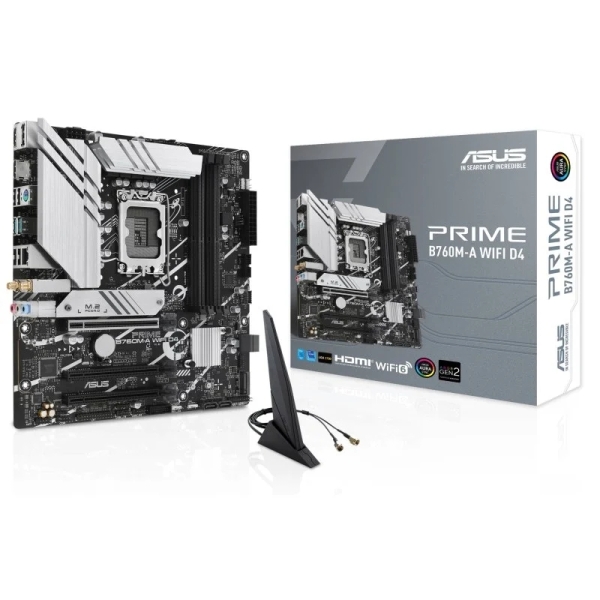 Asus Prime B760M-A WiFi D4 Scheda madre Intel LGA1700 4x DDR4 - HDMI