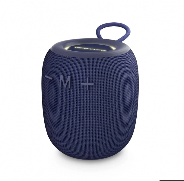 Altoparlante Bluetooth Energy Sistem Bloom - 18 ore di autonomia - Luci LED - Tecnologia True Wireless Stereo - IPX6 - Colore Blu