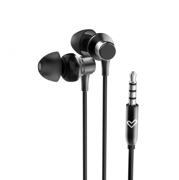 Energy Sistem Metallized Cuffie con cavo - Microfono integrato - Controllo del volume - Colore Nero