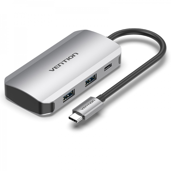 Vention HUB 5 in 1 USB-C a 4xUSB3.0/PD100W - 0