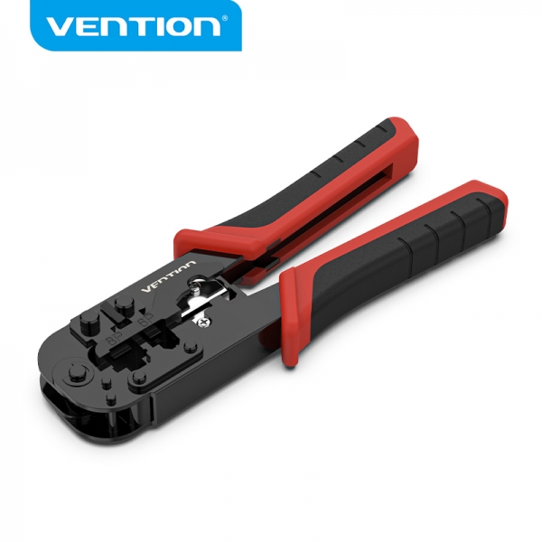 Crimpatrice metallica Vention per RJ45 - Colore nero e Rosso