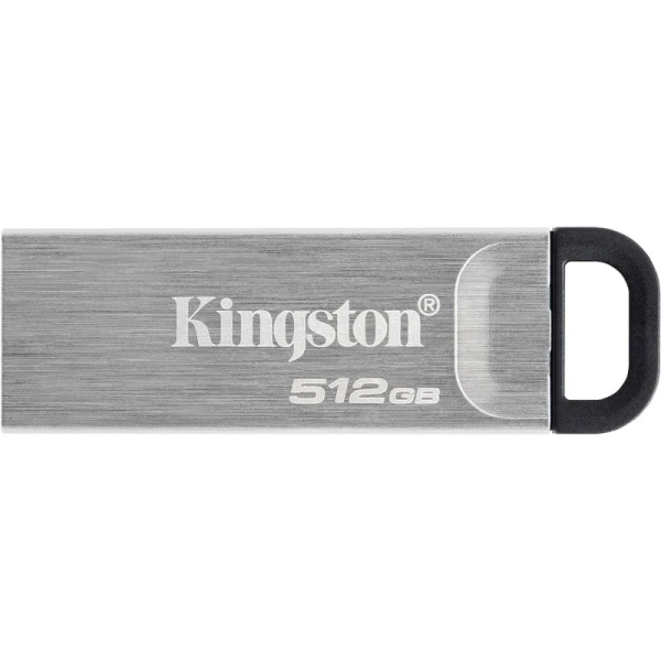 Kingston DataTraveler Kyson Chiavetta USB 512 GB - 3.2 Gen 1 - 200 MB/s e lettura - Design metallico - Colore Argento (pendrive)