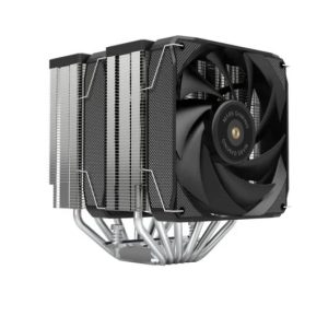 Mars Gaming MCPU-XU6 Dissipatore CPU - Doppia torre - Ventole ibride ultra silenziose - 6 heatpipe in rame - HCT Ultra - Fino a 350 W TDP - Nero - Colore Nero