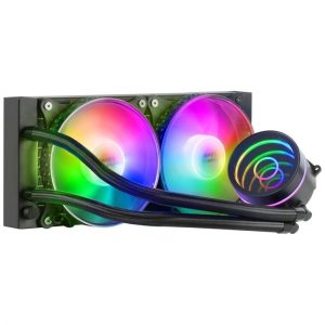 Mars Gaming ML-ONE240 Kit di raffreddamento a liquido - Potenza 400W - Specchio infinito FRGB - Pompa OPTI-CHAMBER - Ventole silenziose FDB - Compatibilità universale - Colore Nero