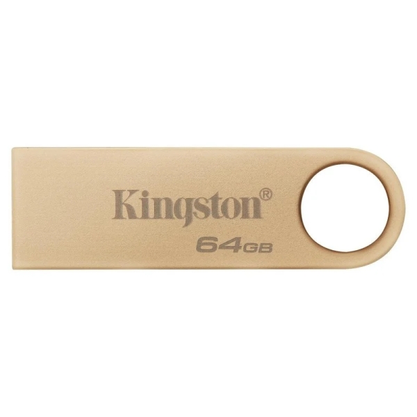 Kingston DataTraveler SE9 G3 Chiavetta USB-A 3.2 Gen 1 64 GB - 220 MB/s e lettura - Design metallico - Colore oro (pendrive)