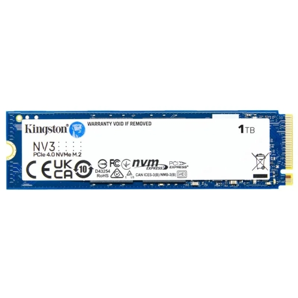 Kingston NV3 SSD M.2 2280 1 TB PCIe 4.0 NVMe 3D NAND